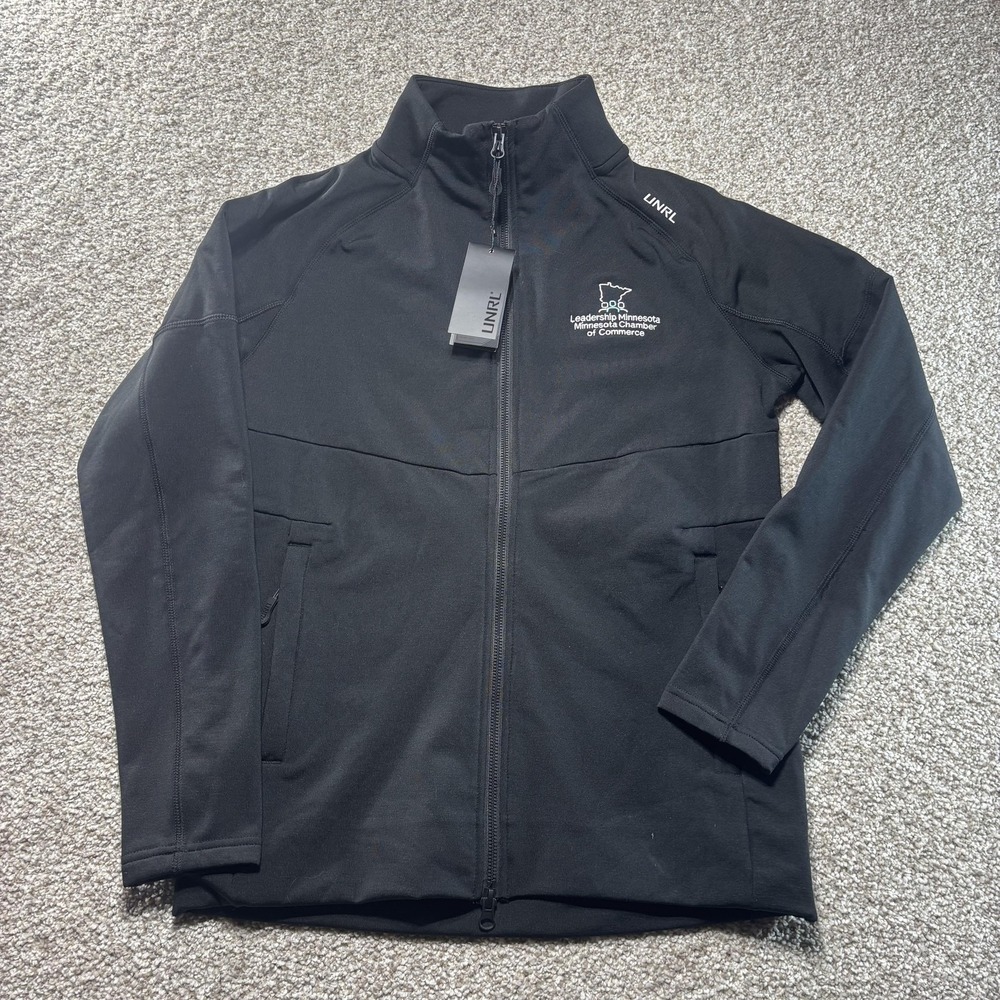 NWT UNRL Transition Full Zip Jacket Mens XS Black Leadership Minnesota‎ Chamber